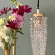 Vintage glass tulip suspension with diamond tip (SE10)