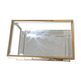 Engraved glass bijou box
