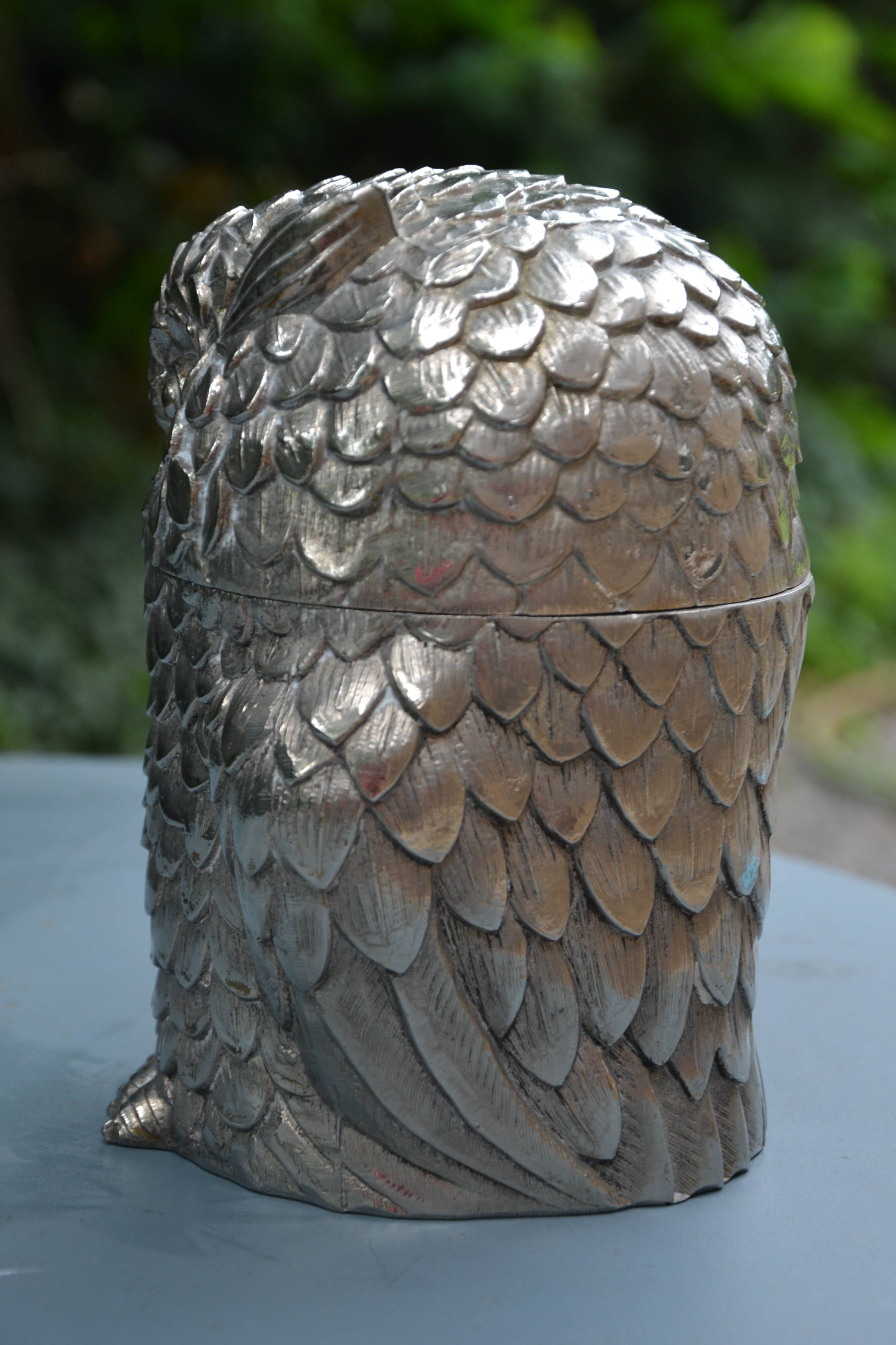 Ice bucket Owl Mauro Manetti and 2 perspex wall lights