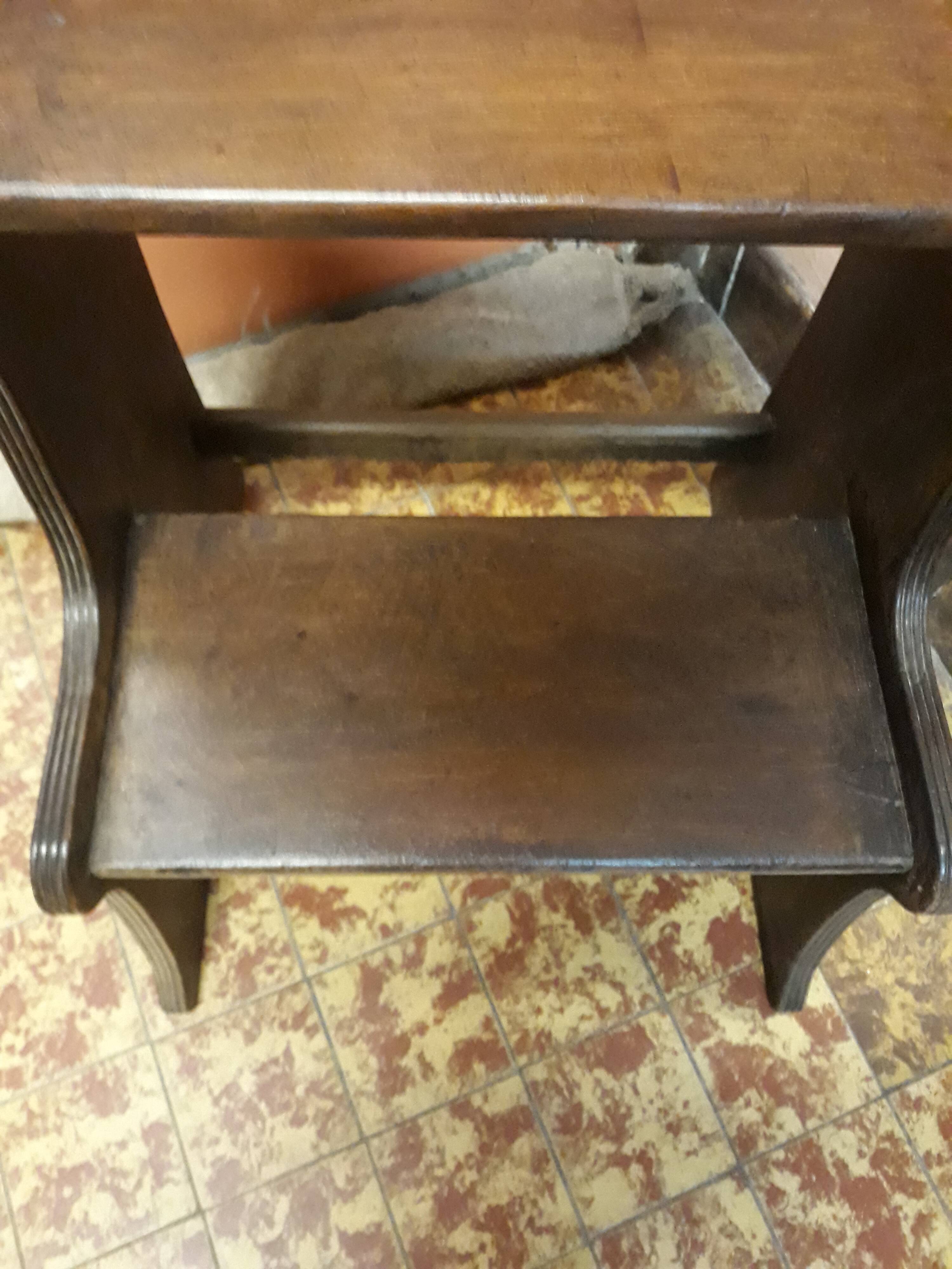 Antique wooden step stool