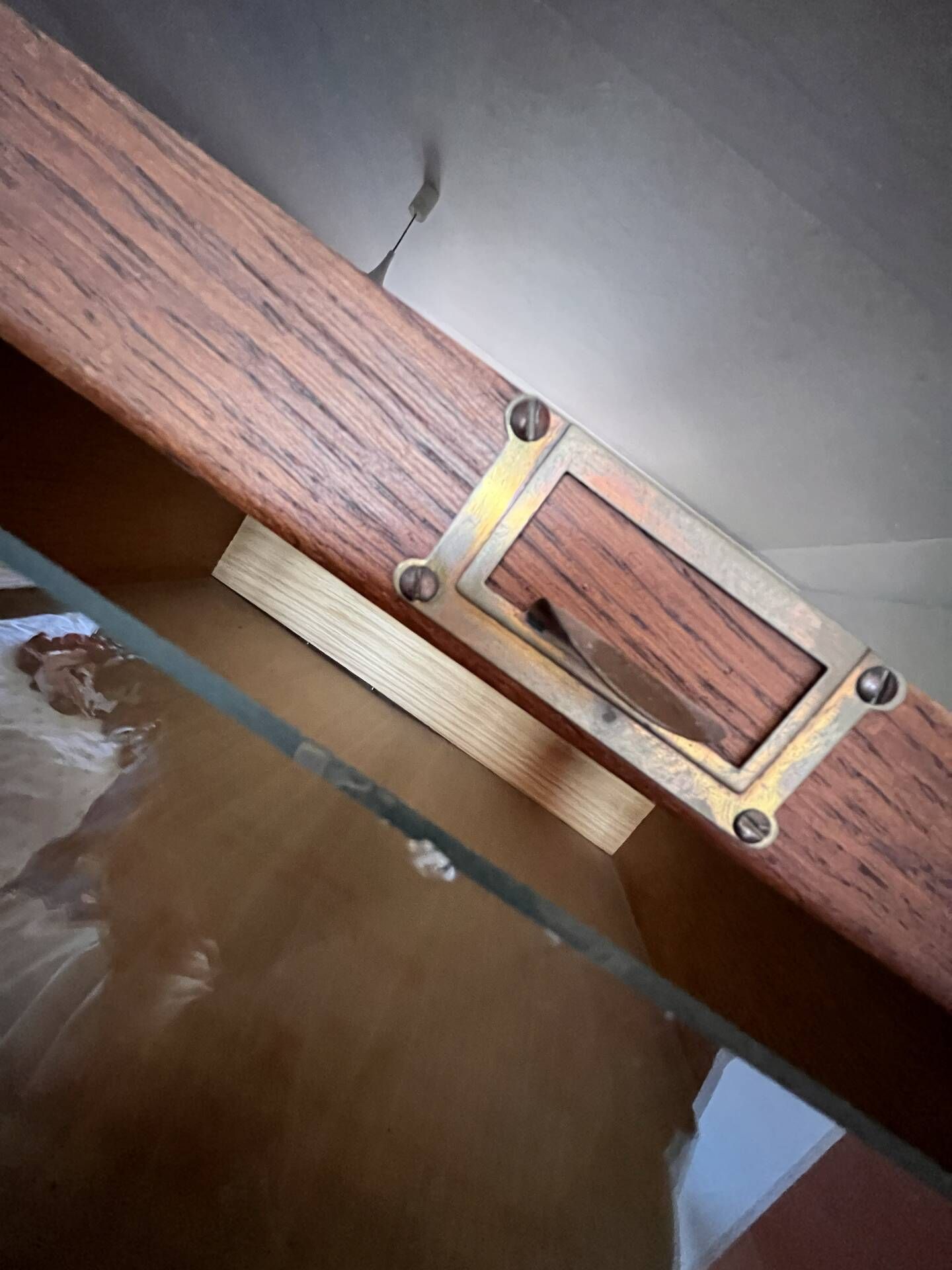 Old haberdashery furniture, workshop furniture.