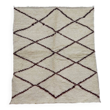 Handmade moroccan berber rug 176 x 152 cm