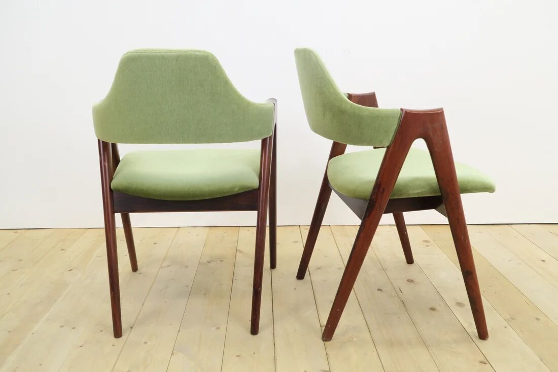 Ensemble de 6 chaises Compass par Kai Kristiansen, années 1960