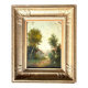 The Court of Poultry, Oil on panel signed Girard, 19th century