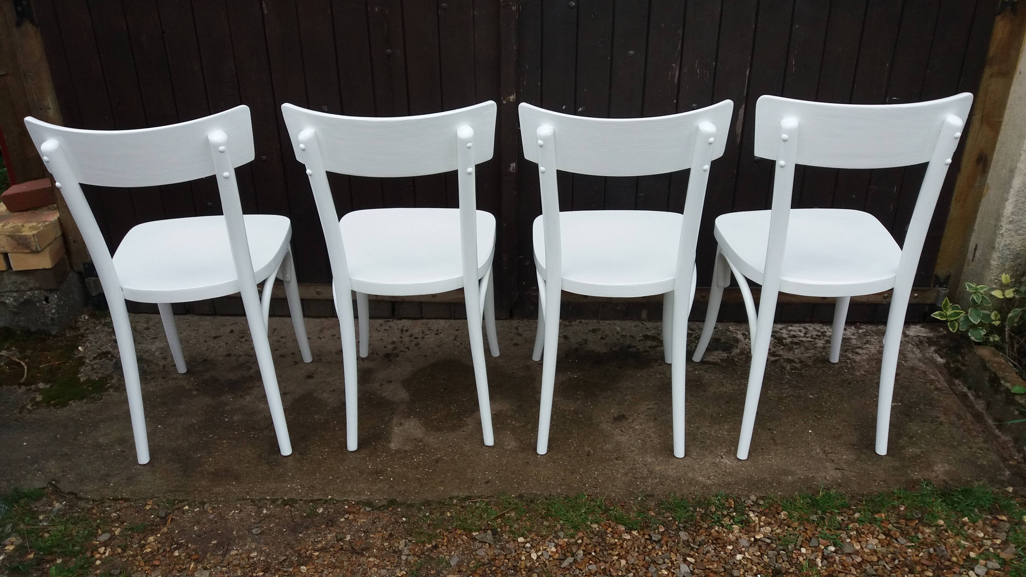 Set of 4 vintage bistro chairs