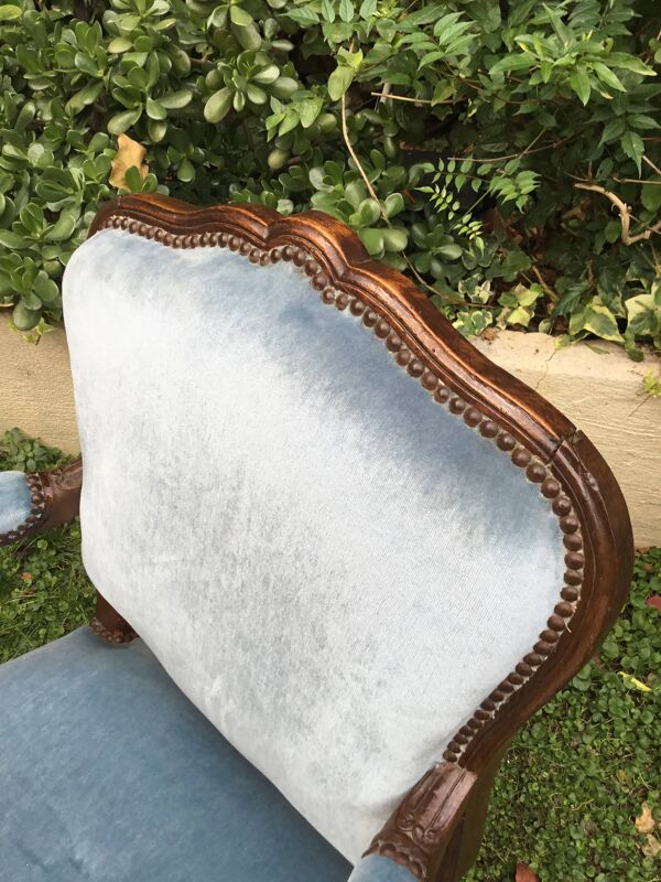 Epoque régence XVIIIeme.fauteuil à dossier plat