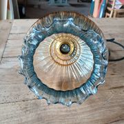 Suspension vintage en verre