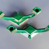 Pair of Art Deco candle holders 40s