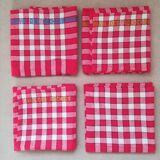 Vintage gingham napkins