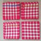 Vintage gingham napkins