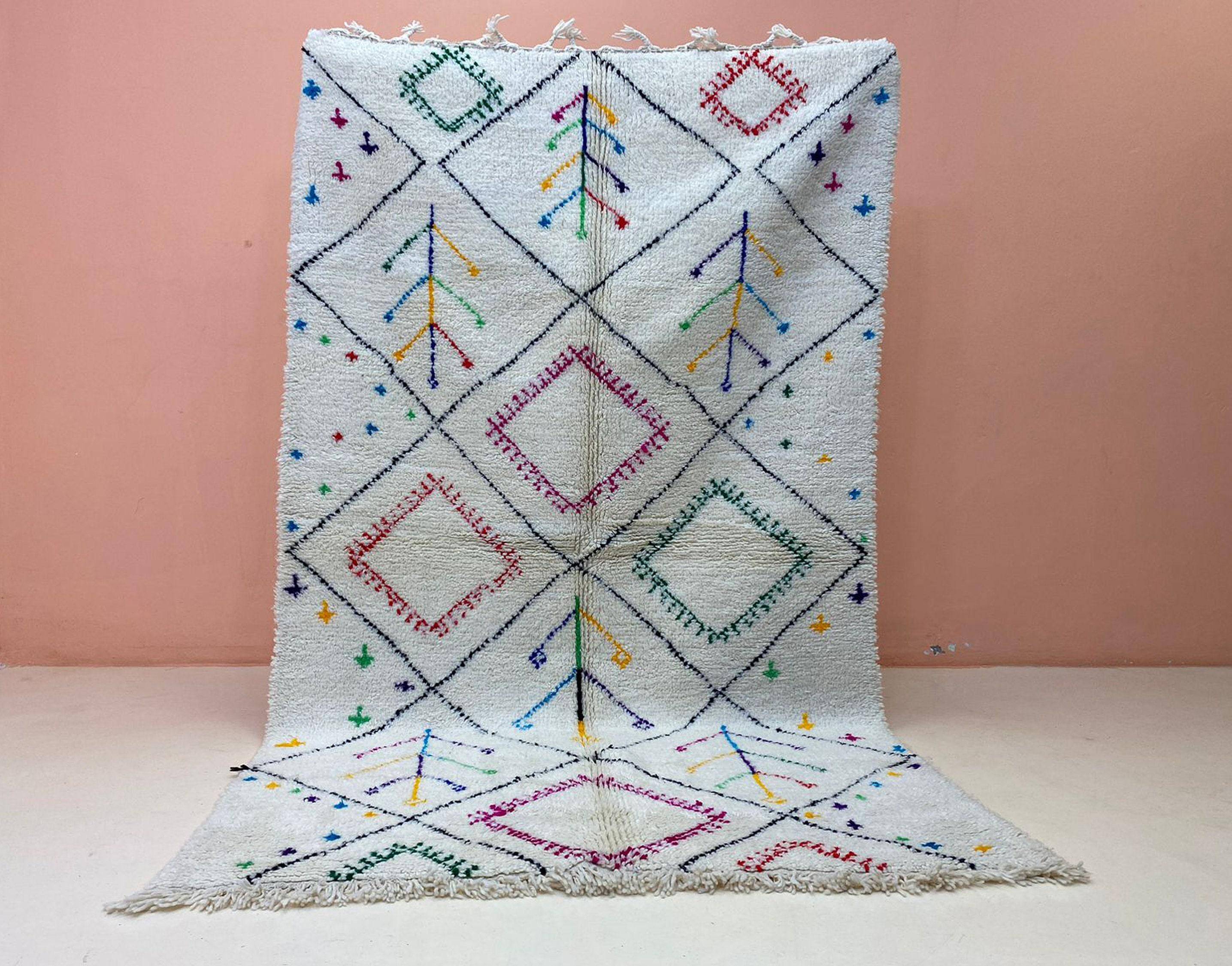 Large Berber wool rug 3x2 m