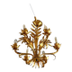 6-light chandelier in gold metal