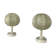 Paire de lampes de table cocoon par Goldkant Leuchten 1960