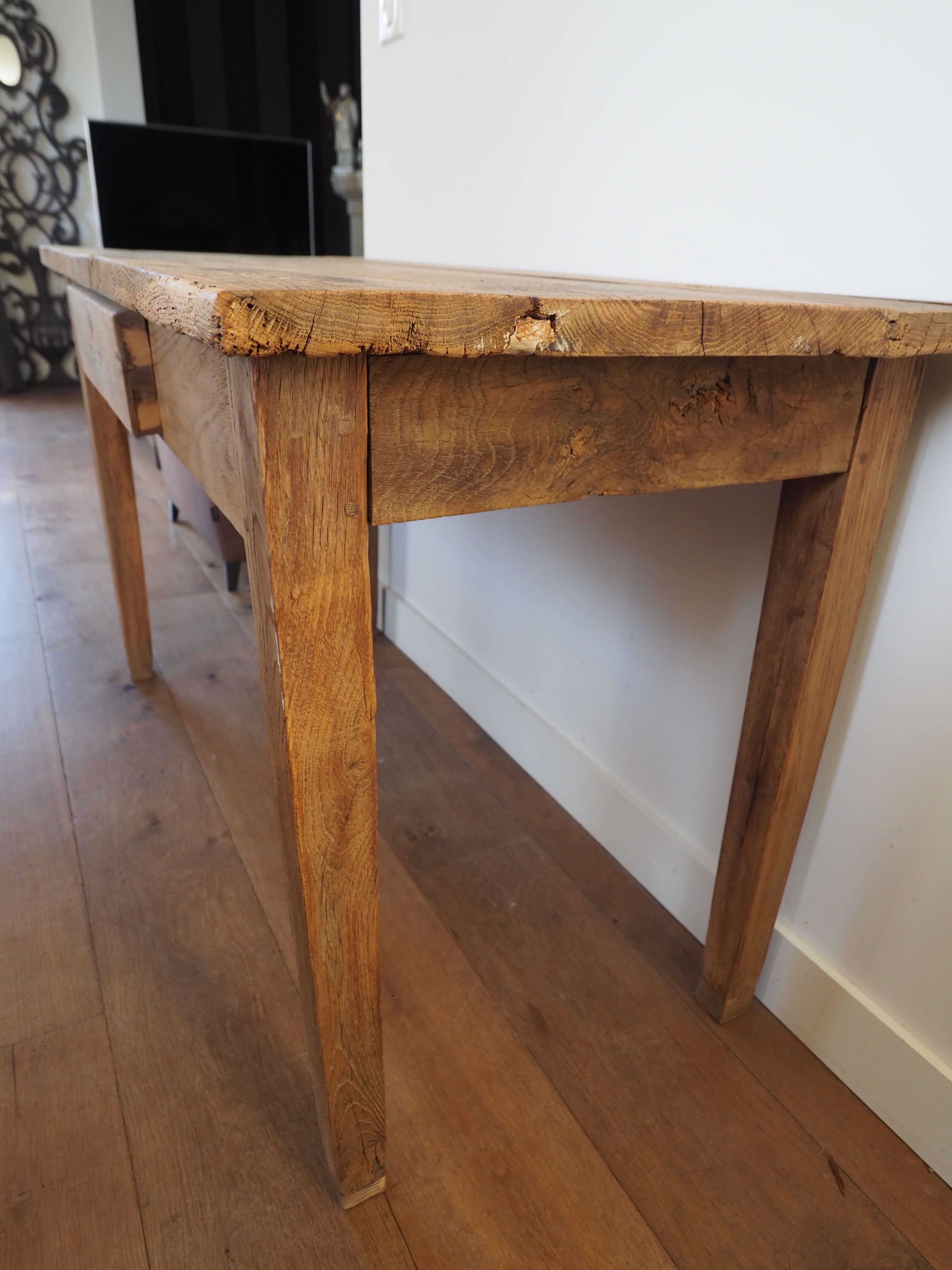 Table de ferme en chêne