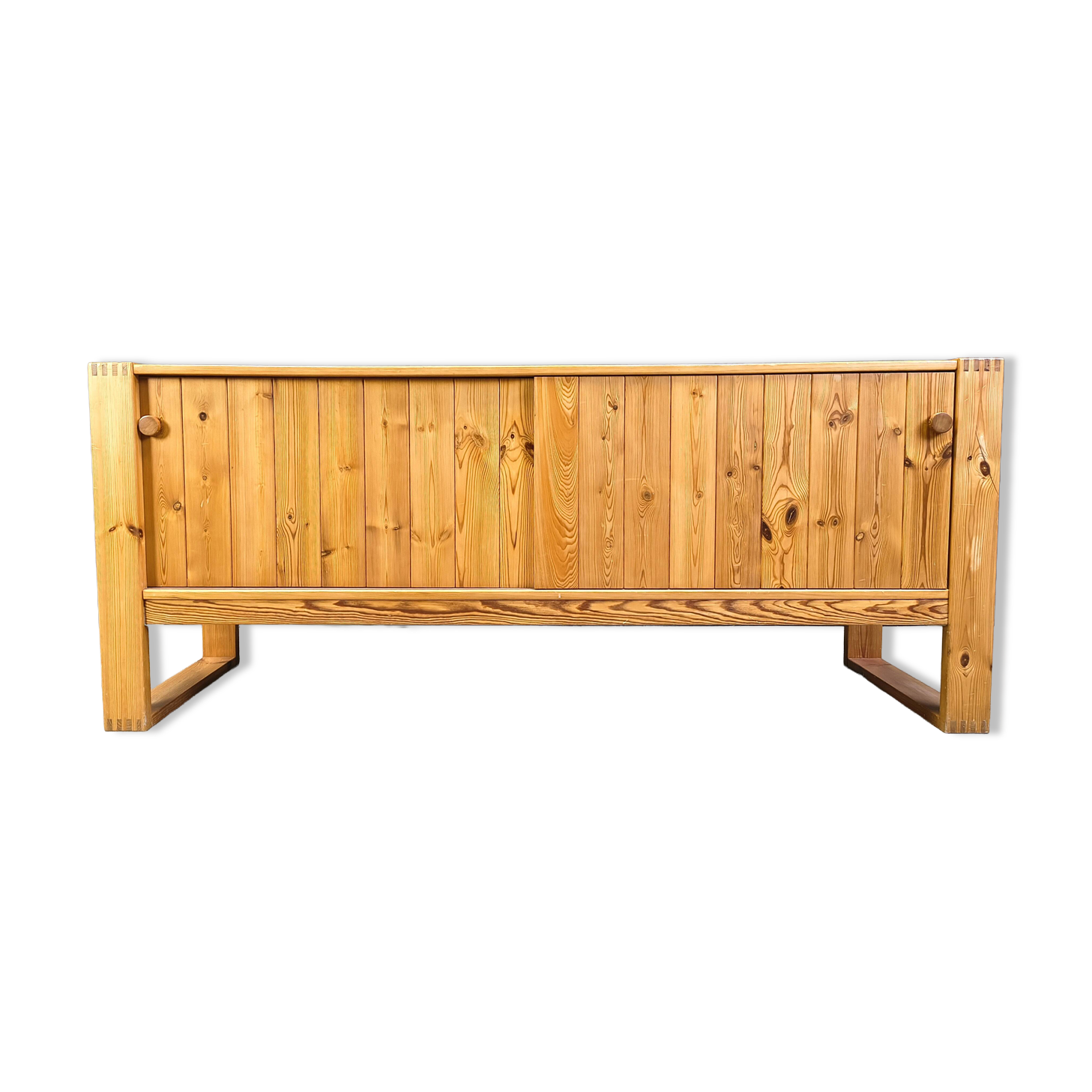 Scandinavian pine wood sideboard, 1960s