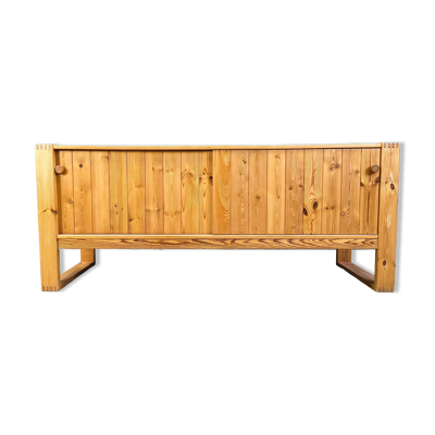 Buffet scandinave en bois de pin, années 1960
