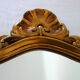 Miroir doré rocaille ou coquille vintage