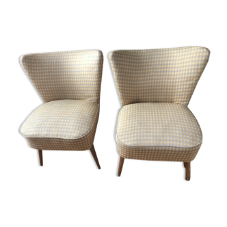 Beautiful pair of vintage coctail armchairs 60 years
