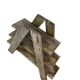 Multi-level vintage wooden support / freestanding shelf / plant table