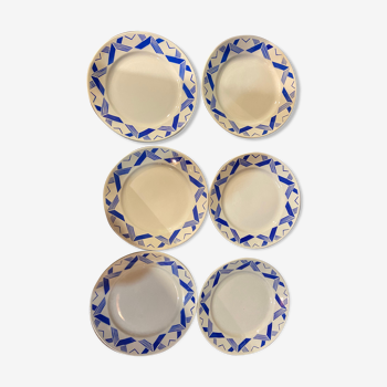 Assiettes plates Luneville