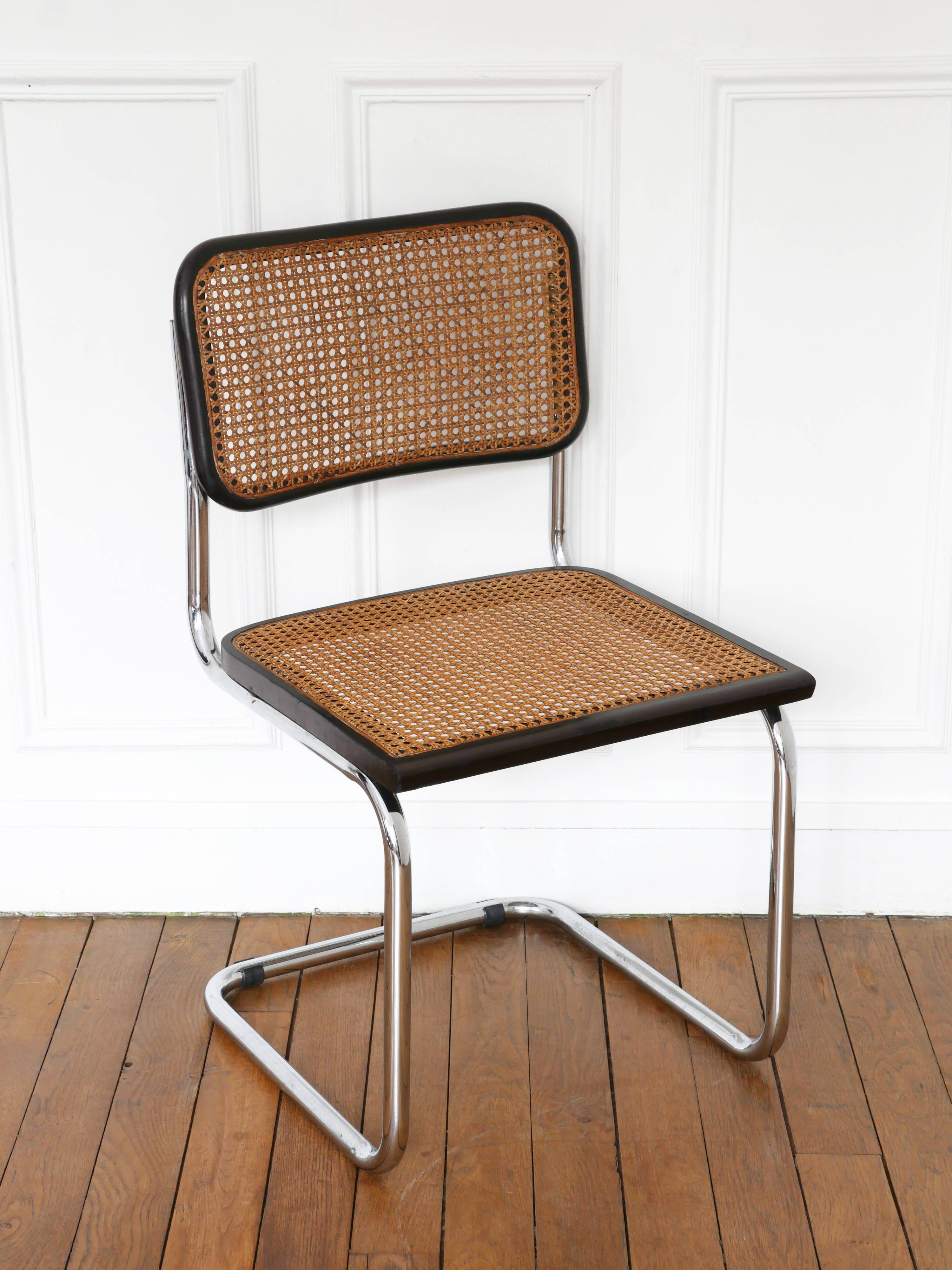 Cesca B32 Breuer chair Made in Italy - Canework seat redone