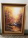 Peinture paysage huile sur toile signée