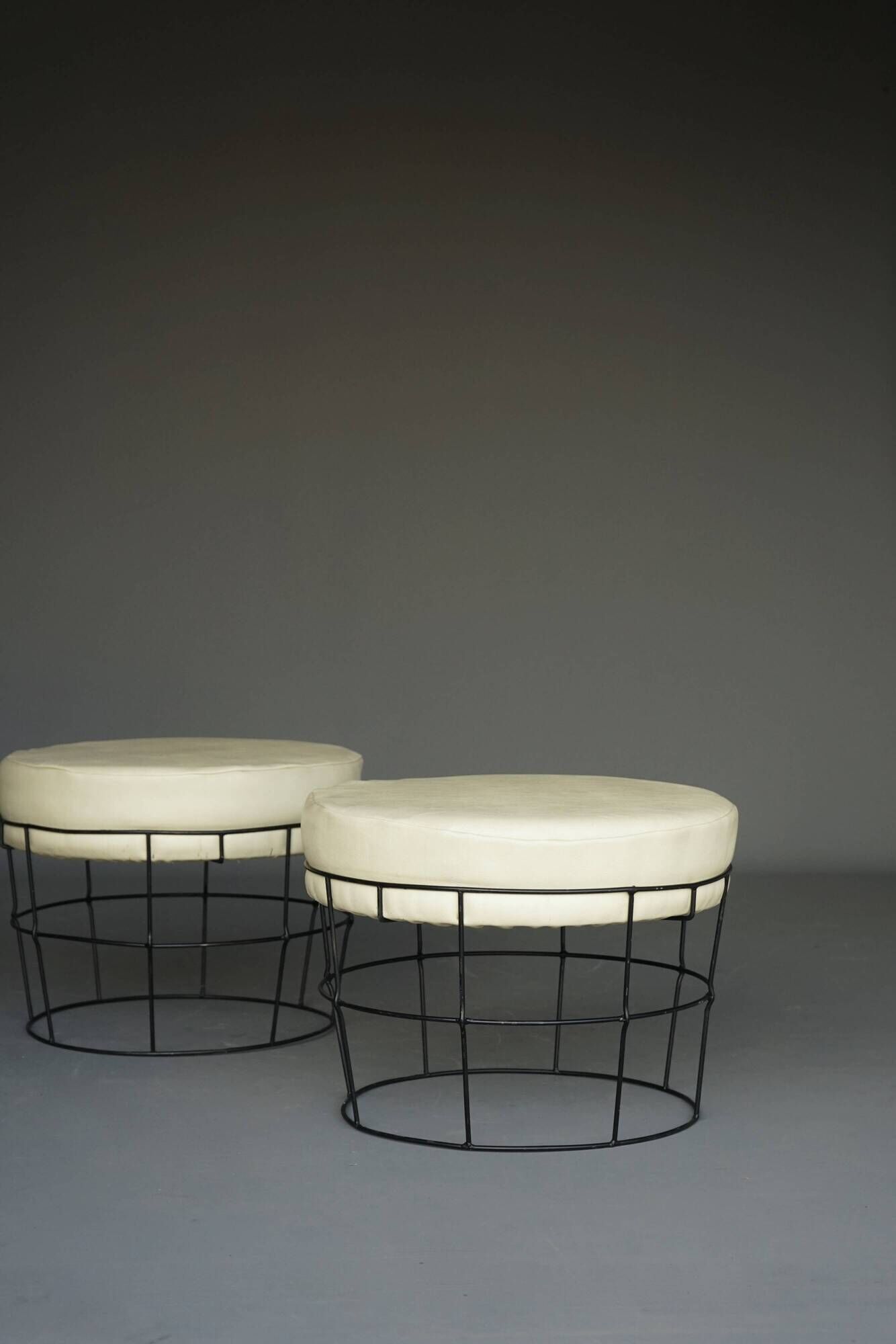 Mid-century Panton style String stools. 1960s