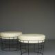 Mid-century Panton style String stools. 1960s