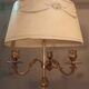 Lampe en bronze à  3 bras de style Louis XV