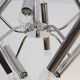 Geometrical chrome chandelier by Boulanger