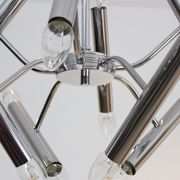 Geometrical chrome chandelier by Boulanger