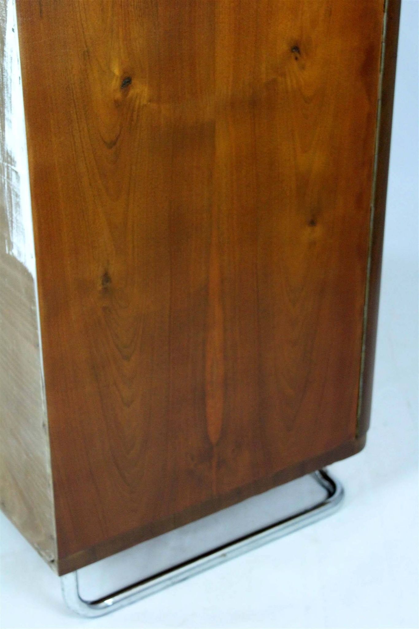 Bauhaus Chromed and Tubular Steel Wardrobe from Hynek Gottwald, 1940s