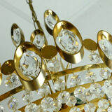 Mid century chandelier Palwa crystal glass