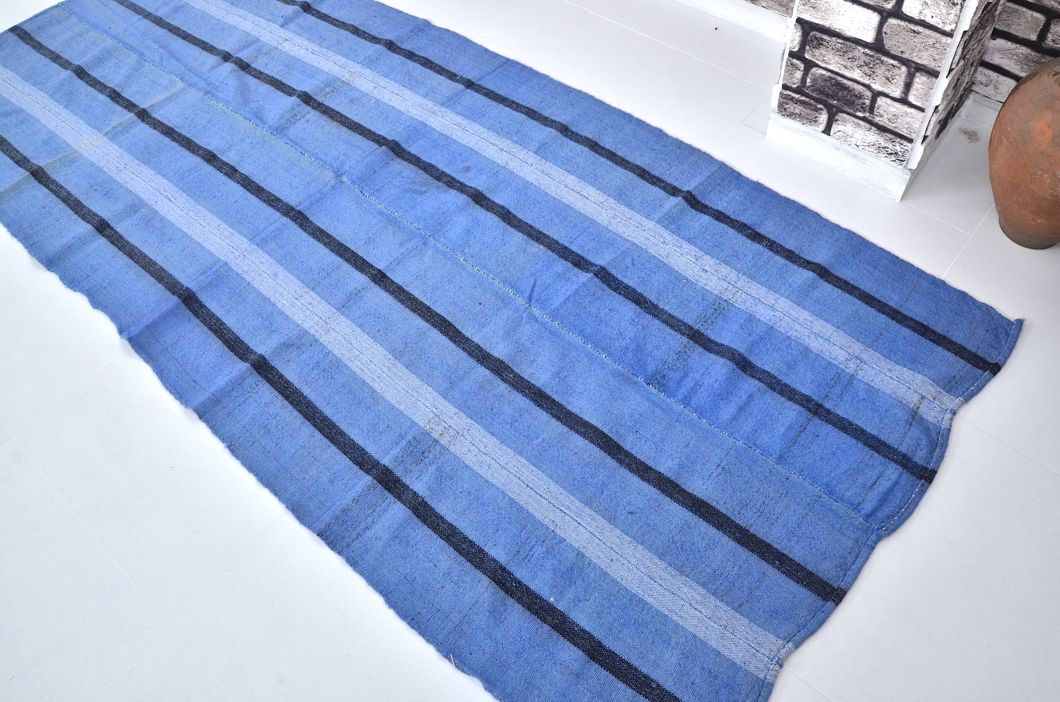 Blue Neutral Oushak Kilim Rug sku 3050