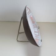 Plat de service ovale en grès de niderviller.modèle maille vintage