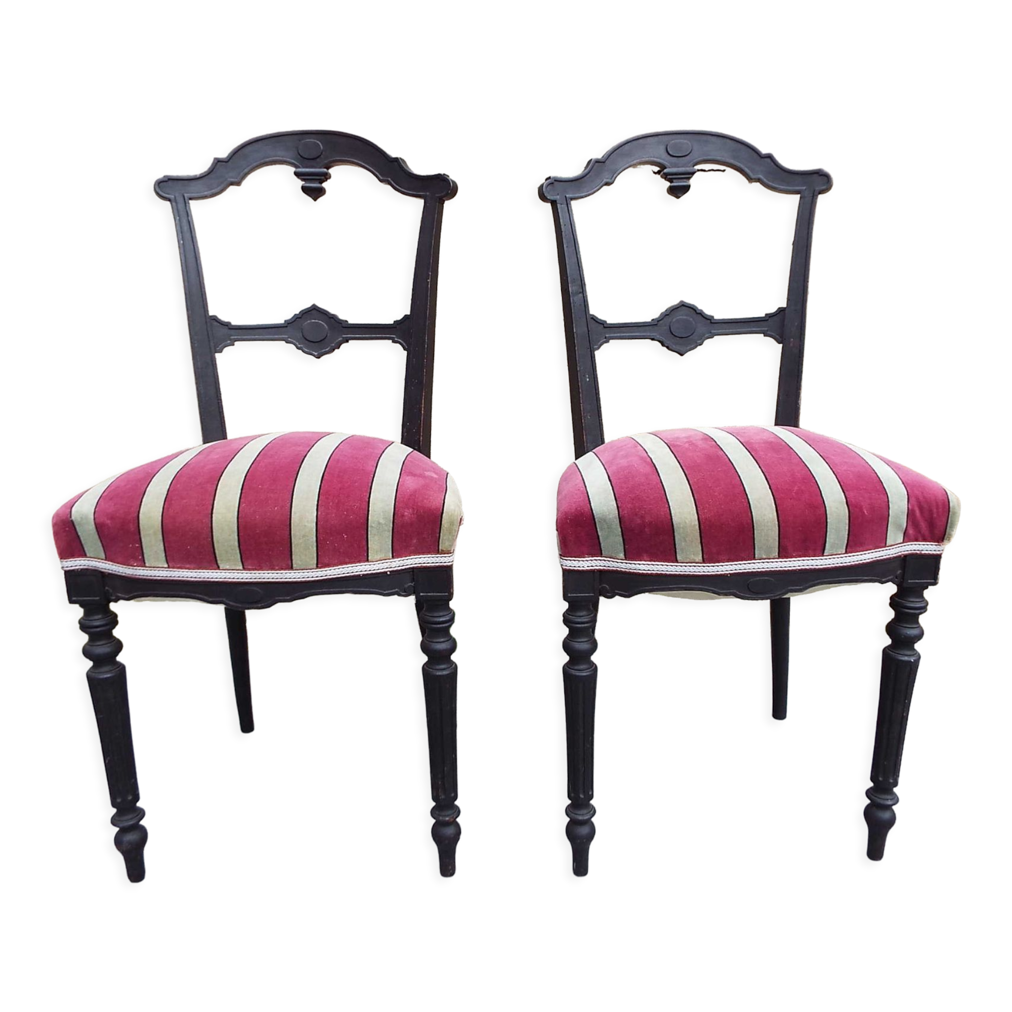 2 chairs Napoleon III style