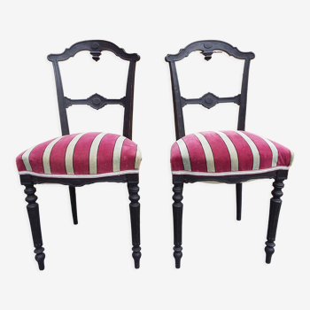 2 chairs Napoleon III style