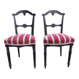 2 chairs Napoleon III style