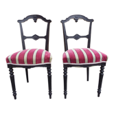 2 chairs Napoleon III style