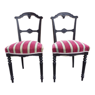 2 chaises style Napoleon III