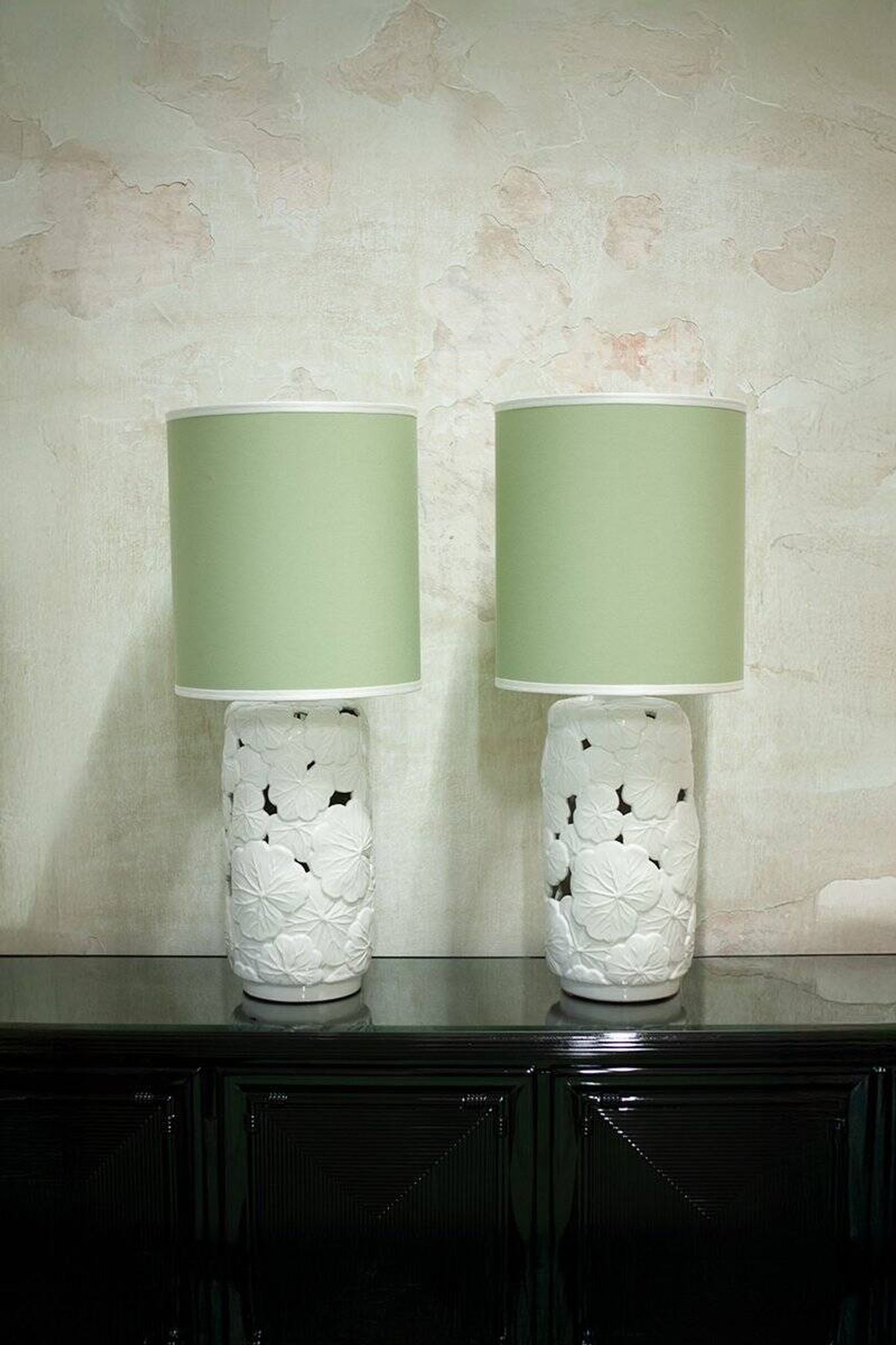 Ceramic lamps by Vivai del Sud 1970 by Vivai Del Sud, set of 2