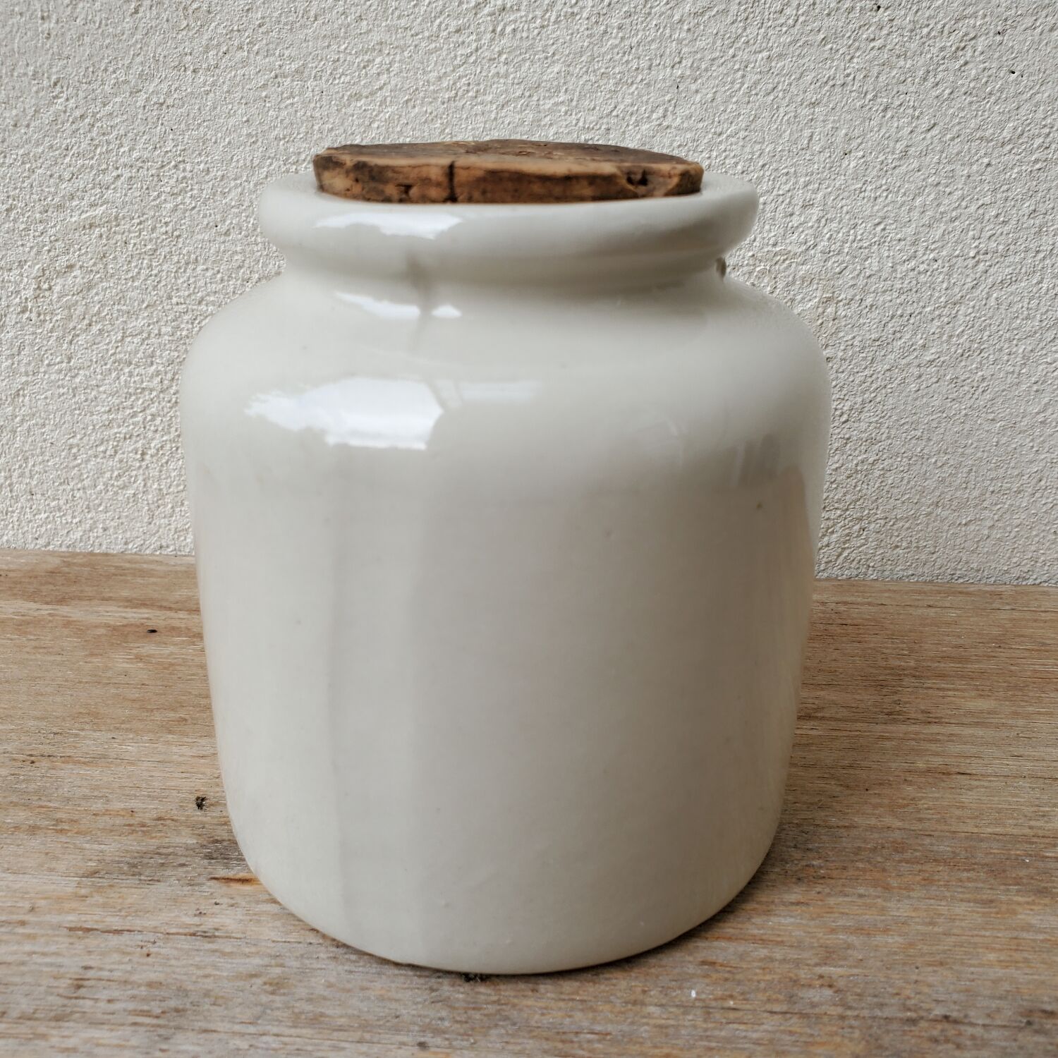 Mustard pot in stoneware LAB Lagny