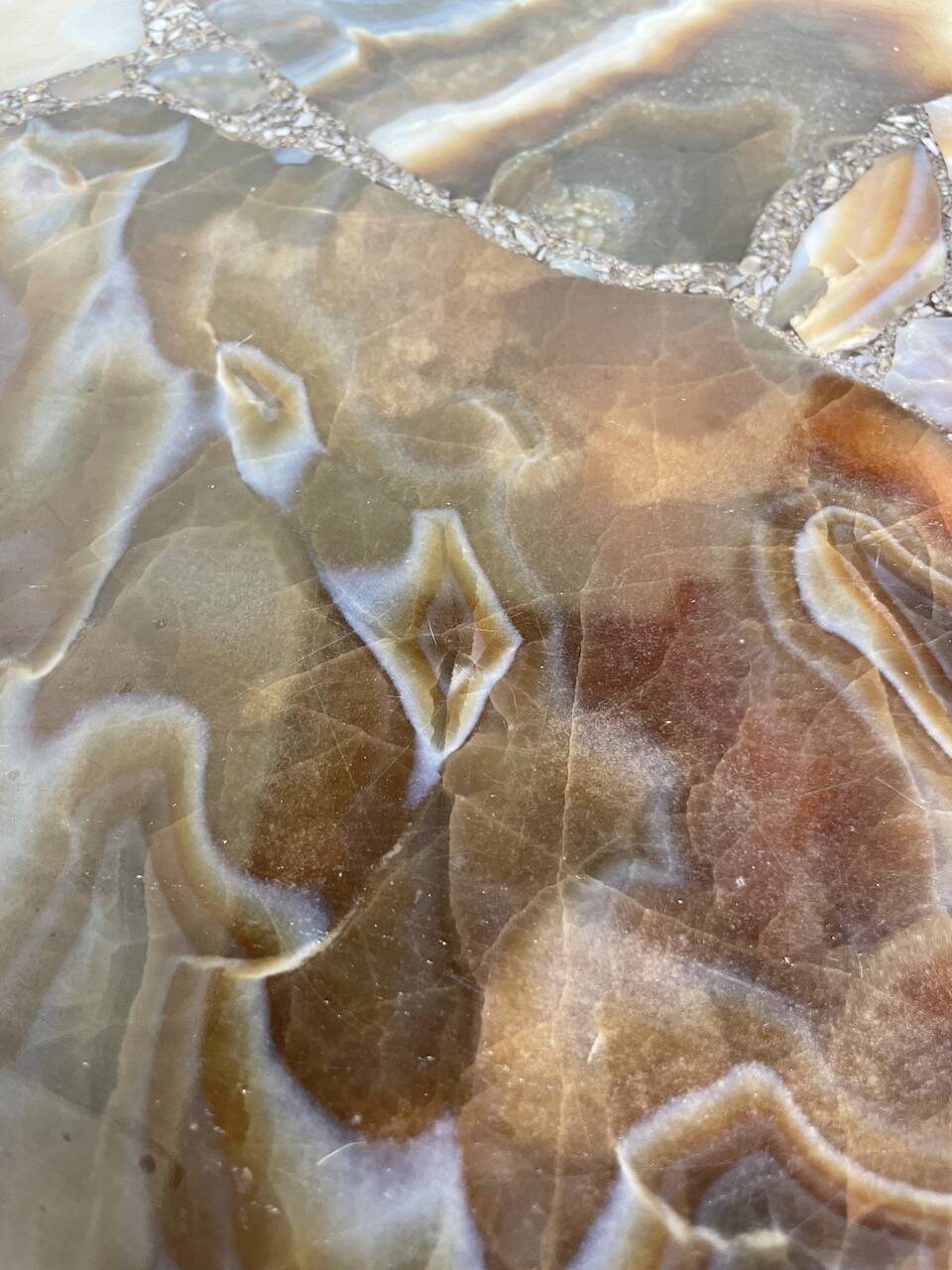 1950s Madagascar aragonite coffee table