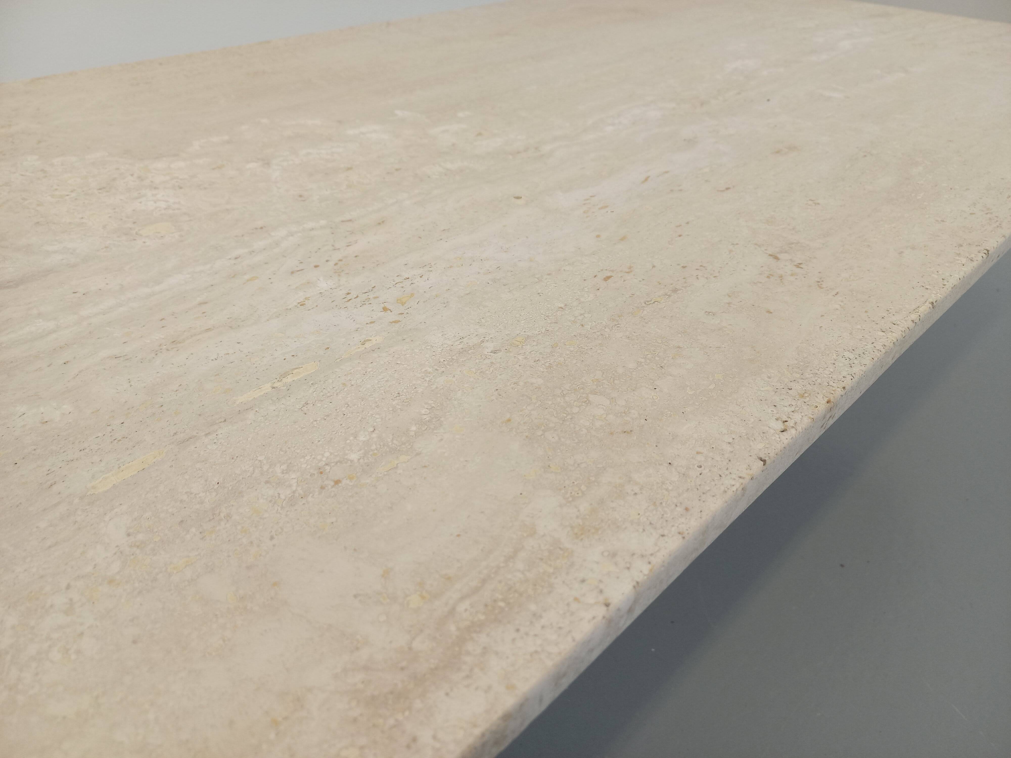 Vintage travertine coffee table from the 70s 80s