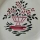 Mix of 10 ironstone plates, HBCM Agnès decoration - St Amand decoration 2070