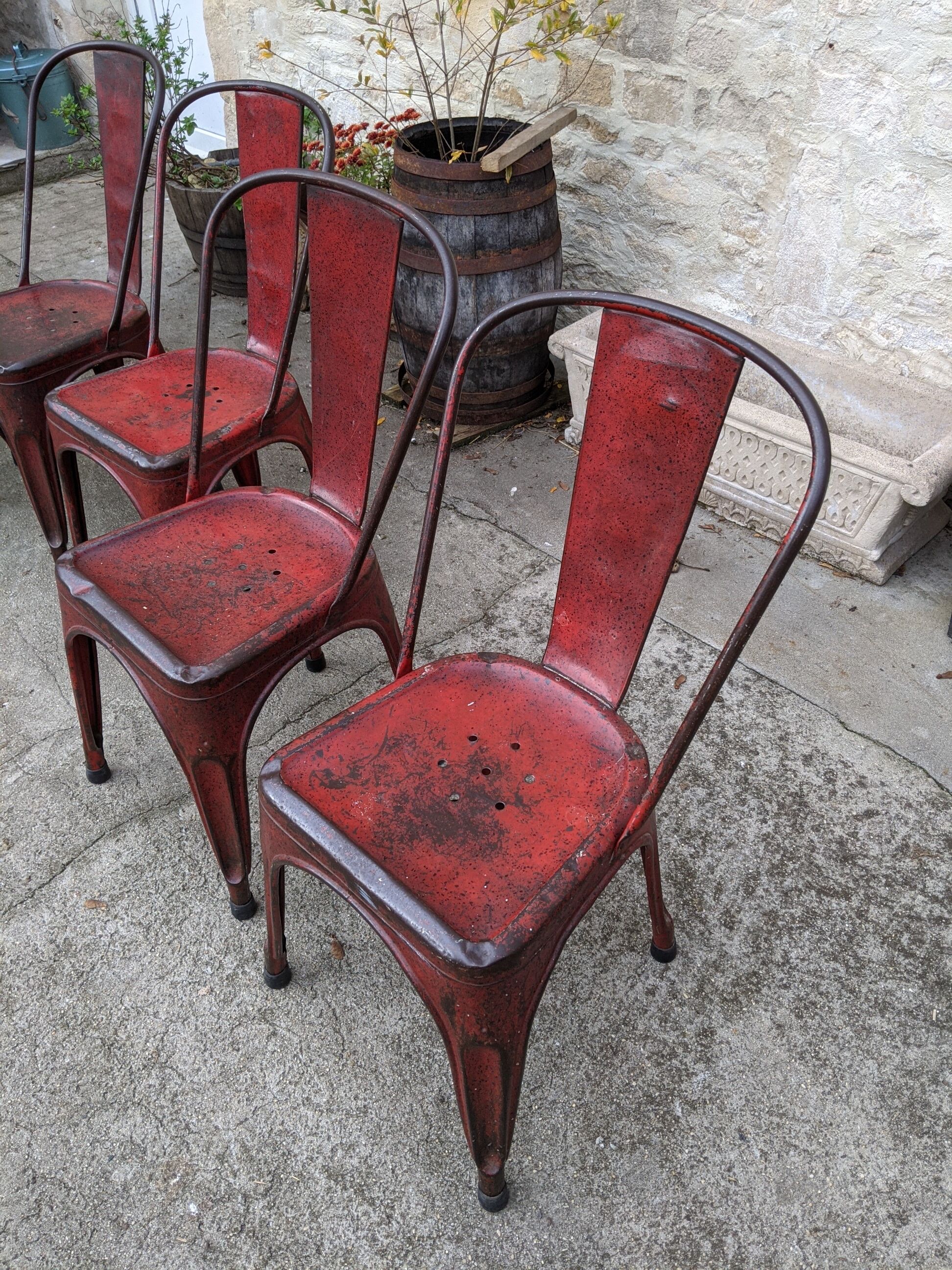 Lot de 6 chaises Tolix modèle A
