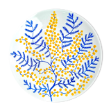 Assiette peinte à la main - Mimosa - fleur