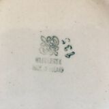 Beige butter dish with floral decoration