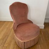 Old pink toad chair