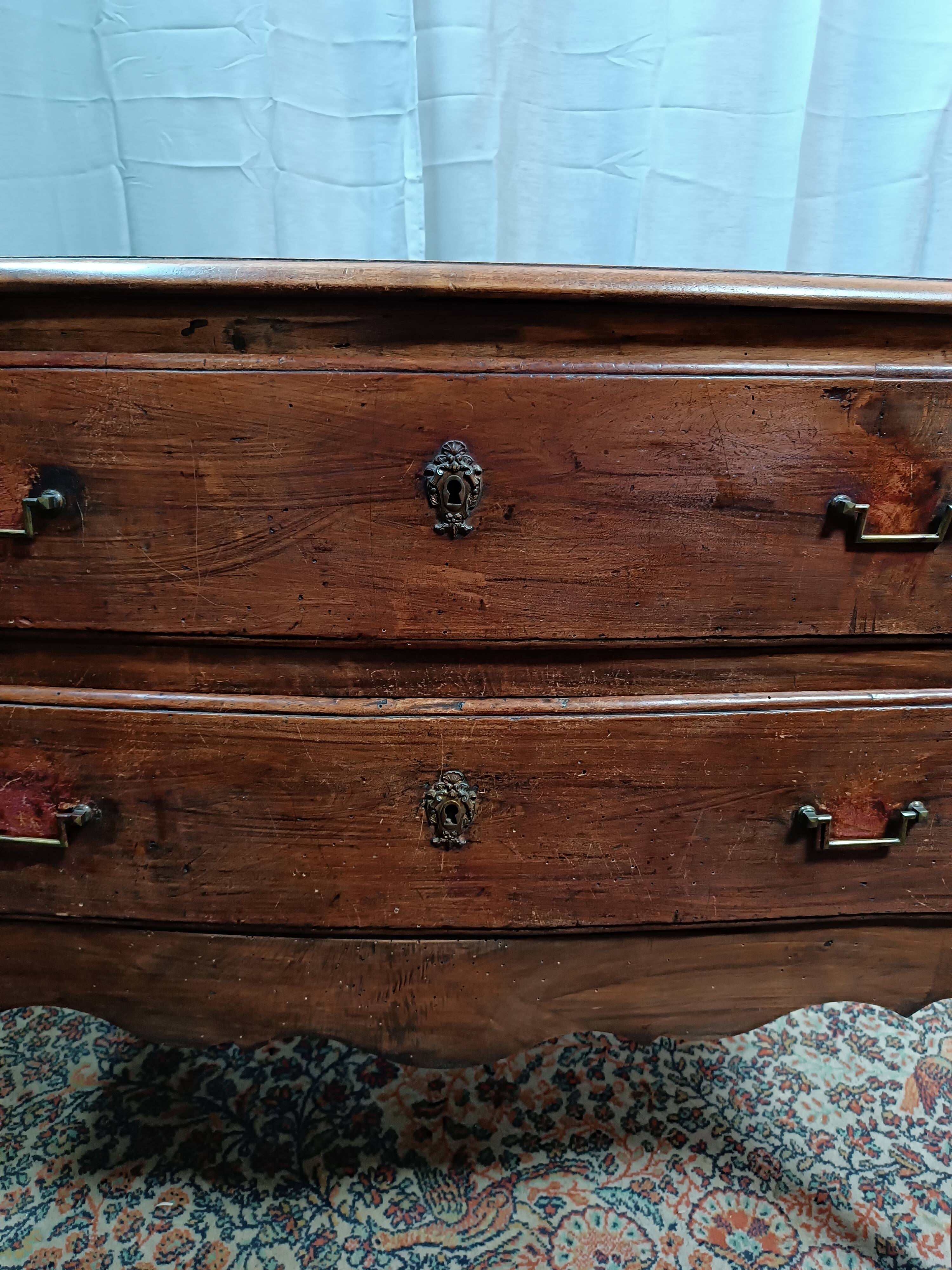 Louis XV walnut chest of drawers